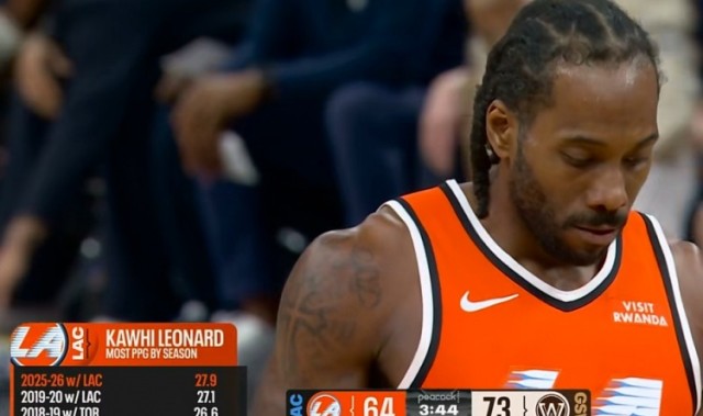 极速赛车开奖记录-伦纳德生涯四次场均得分25+：前二都在快船 本赛季27.9分最高